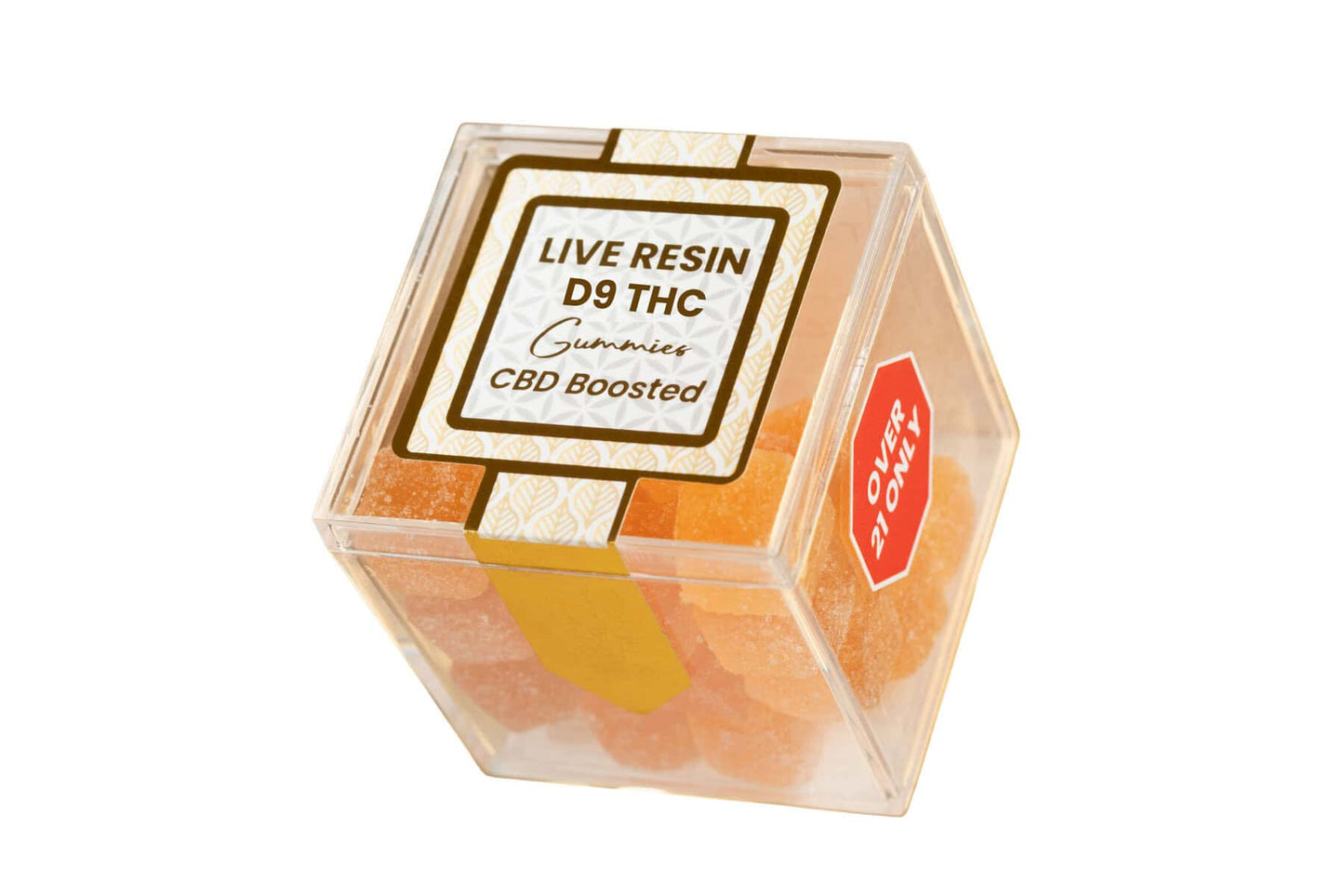 TribeTokes THC Live Resin Gummies | 600mg | CBD-Boosted | Mango