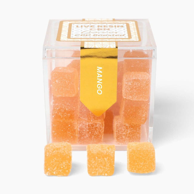 TribeTokes THC Live Resin Gummies | 600mg | CBD-Boosted | Mango