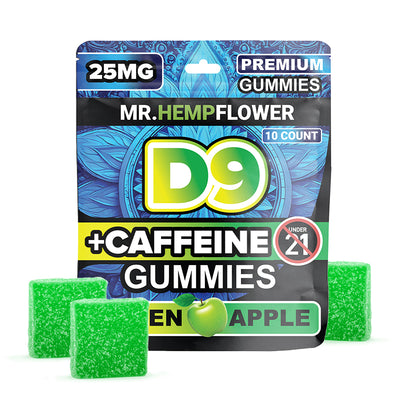 D9 Caffeine Gummies – 25mg Delta-9 + 50mg Caffeine Best Sales Price - Gummies