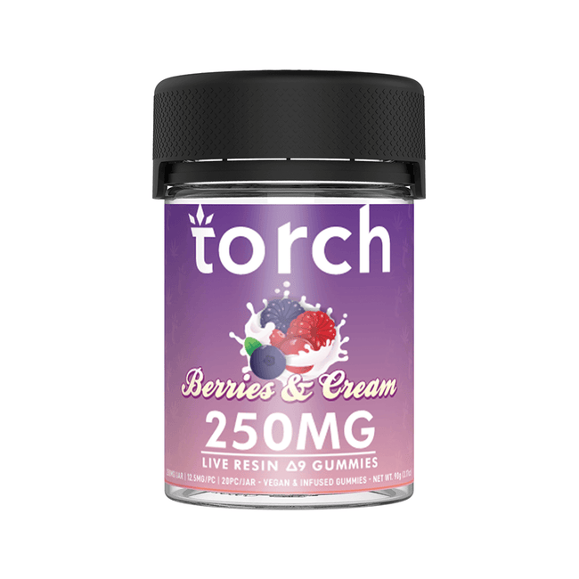 Torch Gummies Berries and Cream | 20ct | 250mg Best Sales Price - Gummies