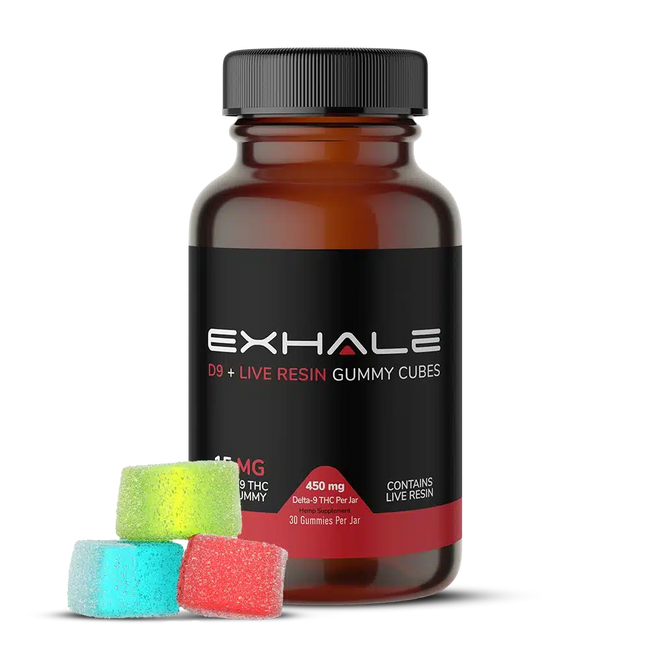 EXHALE Delta-9 + Live Resin Gummies