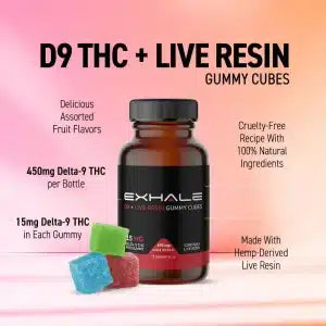 Exhale Delta-9 + Live Resin Gummies