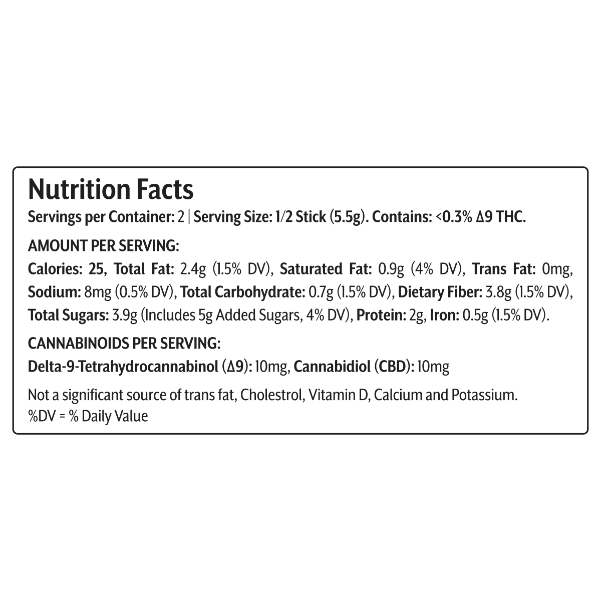 Mellow Fellow Delta 9 THC + CBD Baklava Sticks - Peanut Butter 40mg