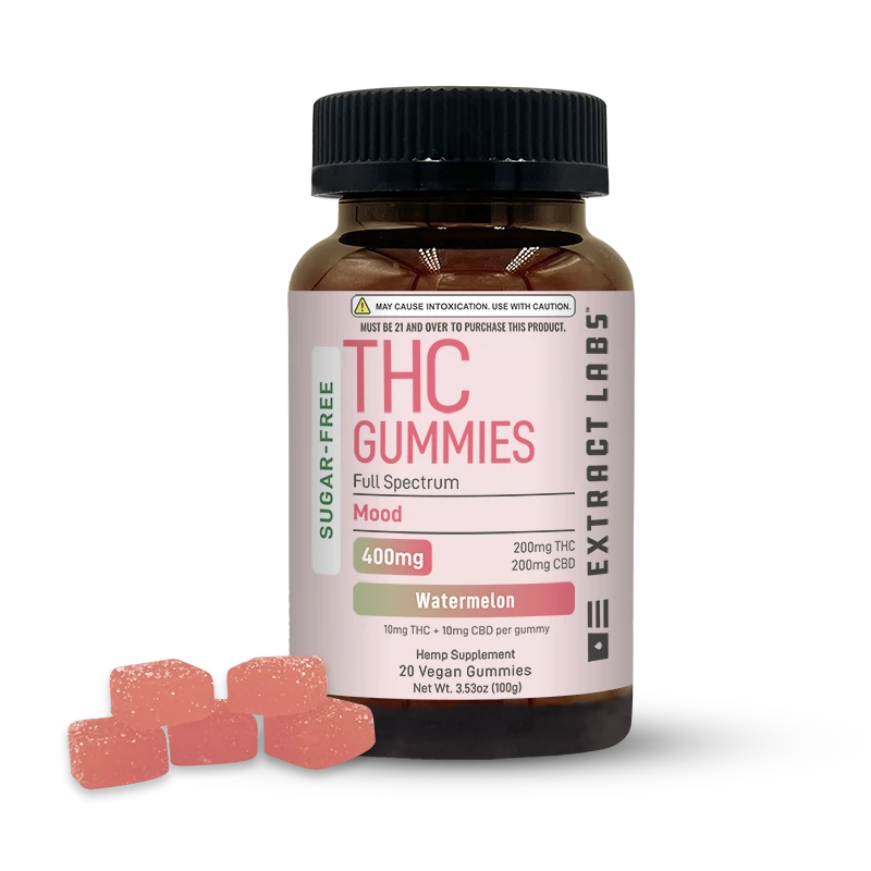 Sugar Free Delta 9 Gummies | Mood | Watermelon