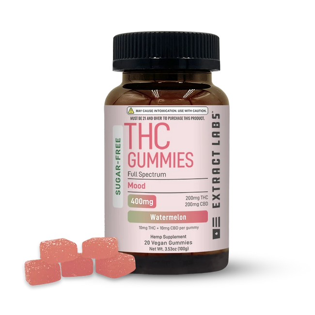 Sugar Free Delta 9 Gummies | Mood | Watermelon