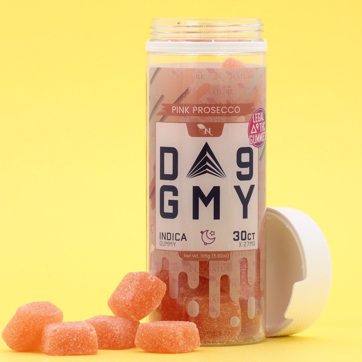 DELTA 9  GUMMIES - 30CT Pink Prosecco 810mg (15mg ea.) – INDICA