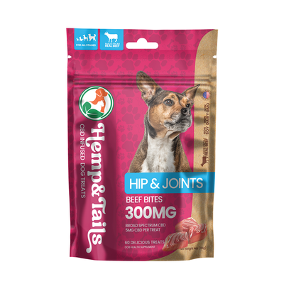 Hemp & Tails Dog Treats - Hip & Joints - Beef Bites Best Sales Price - Pet CBD