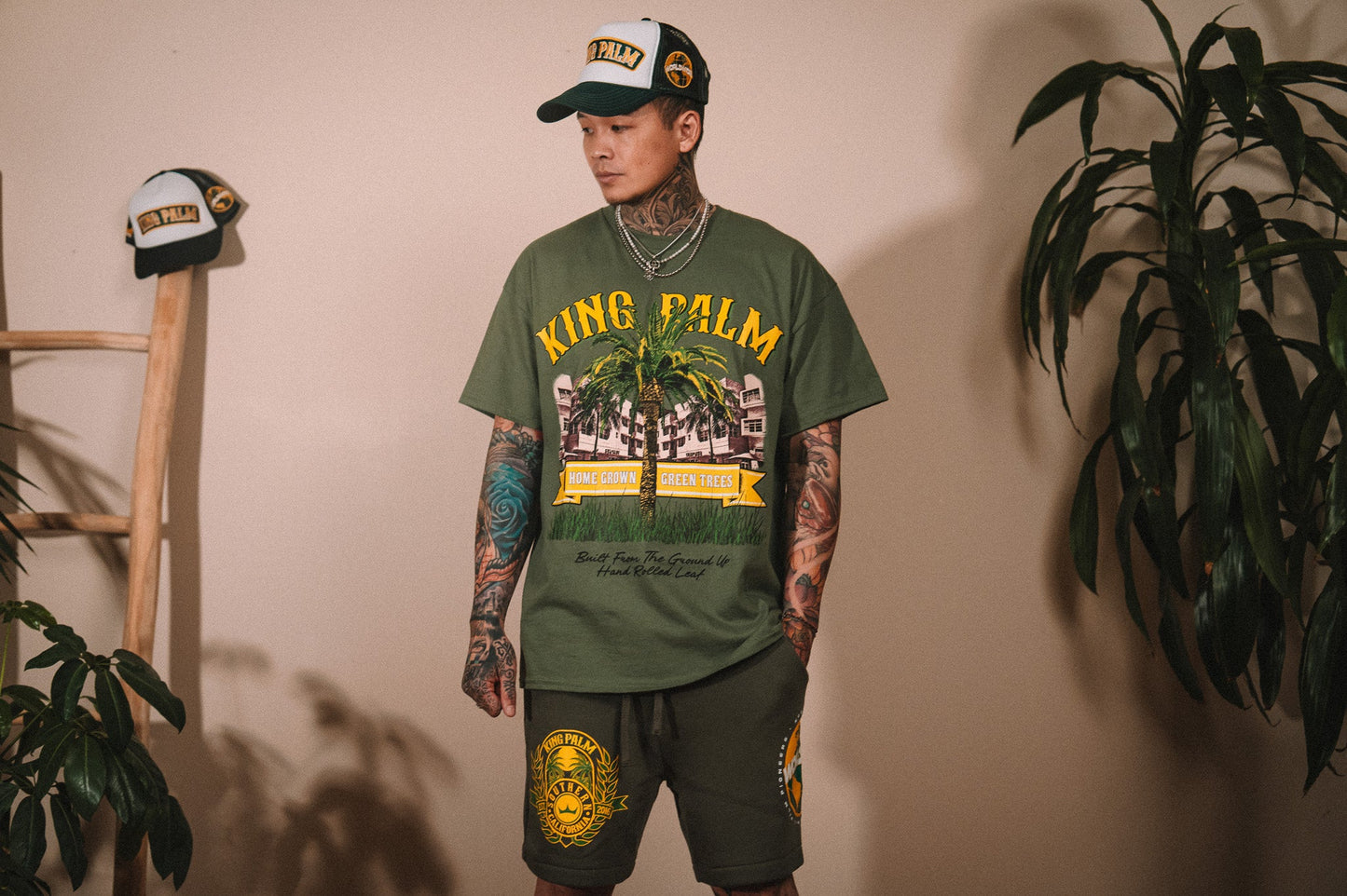 King Palm Home Grown Green Trees Tee