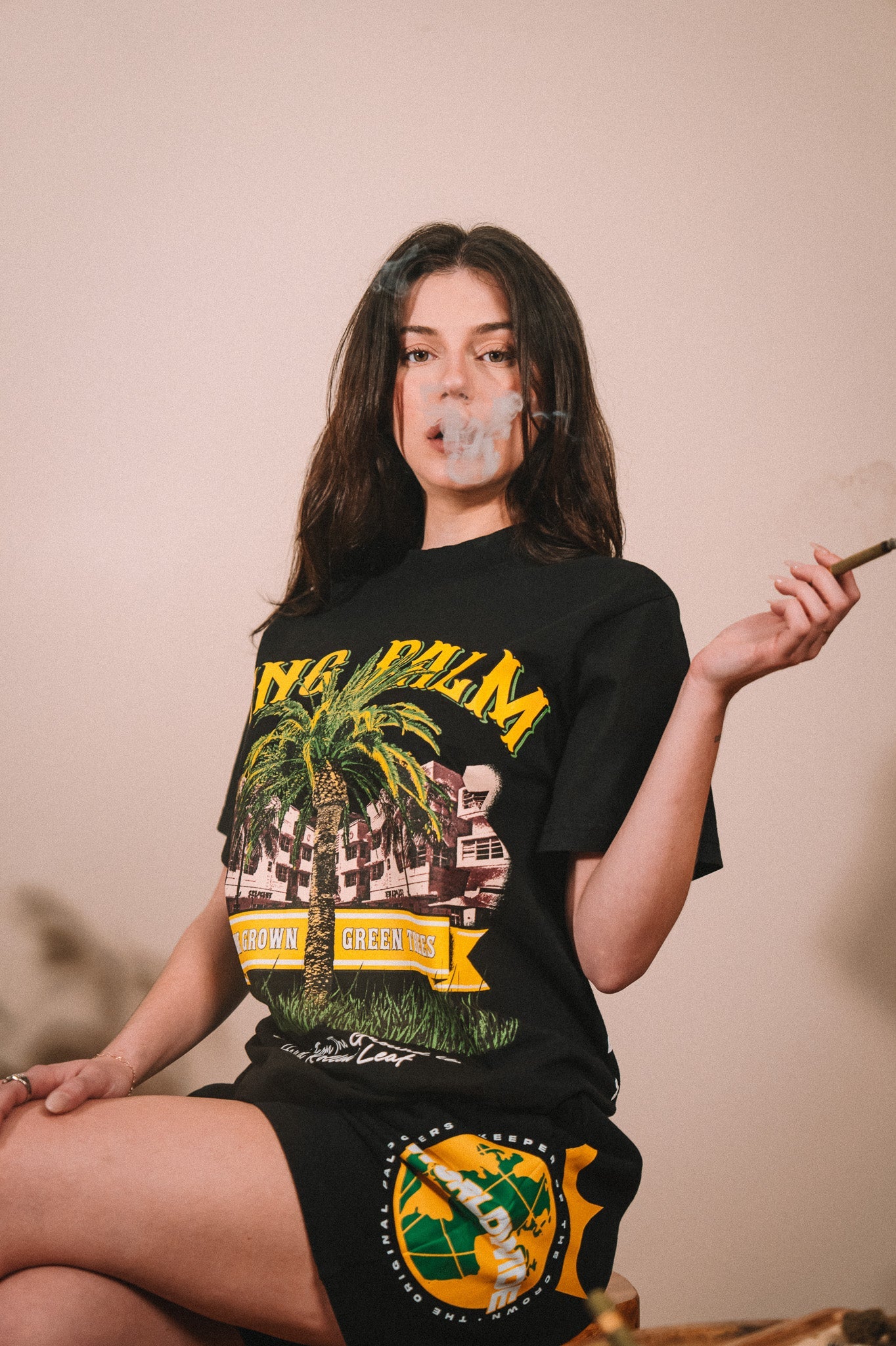 King Palm Home Grown Green Trees Tee