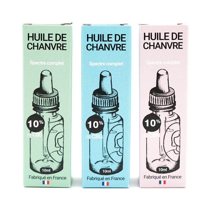 MAMA KANA CBD Pack Découverte Huiles 10% 💧 Best Sales Price - Tincture Oil