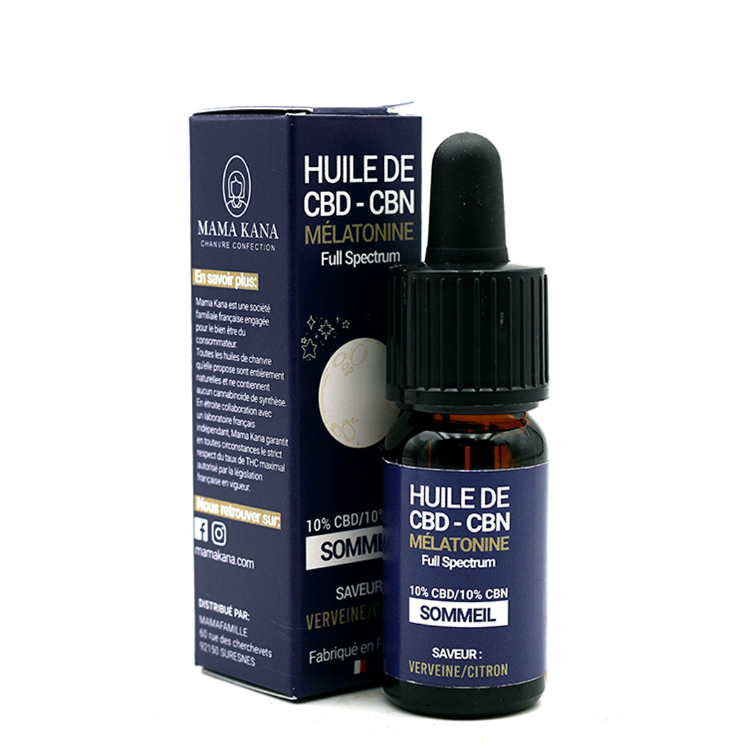 MAMA KANA CBD Huile de CBD et Mélatonine - Sommeil 🌒 Best Sales Price - Tincture Oil