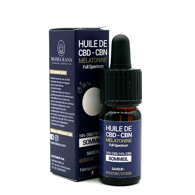 MAMA KANA CBD Huile de CBD et Mélatonine - Sommeil 🌒 Best Sales Price - Tincture Oil