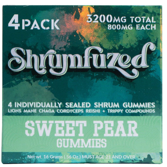 Shrumfuzed Nootropic Mushroom Gummies 4pc – Sweet Pear
