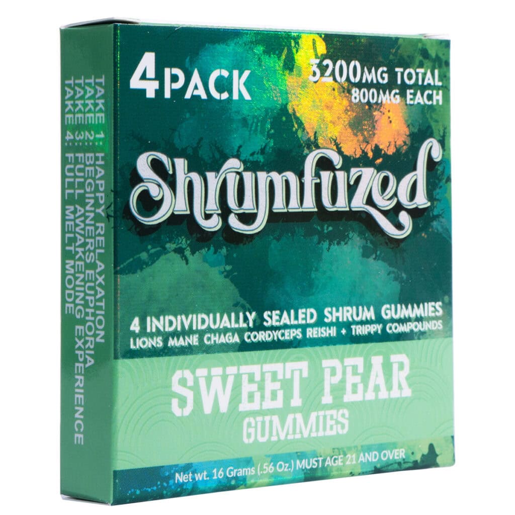 Shrumfuzed Nootropic Mushroom Gummies 4pc – Sweet Pear
