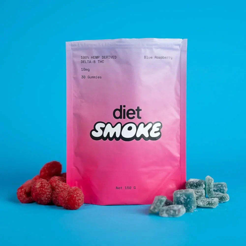Diet Smoke Blue Raspberry Gummies