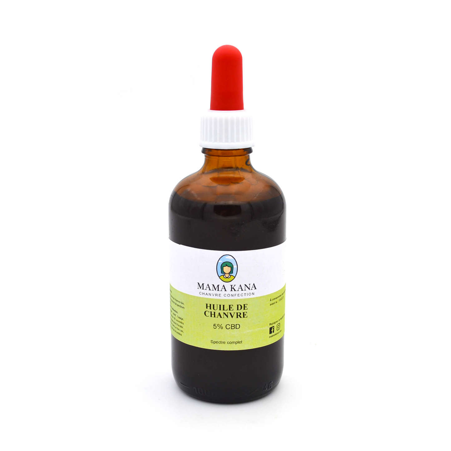 MAMA KANA CBD Huile 5% de CBD Full Spectrum 🇫🇷 Best Sales Price - Tincture Oil