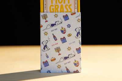 DadGrass Chanukah Gift Wrap 5 Pack Dad Stash Best Sales Price - CBD