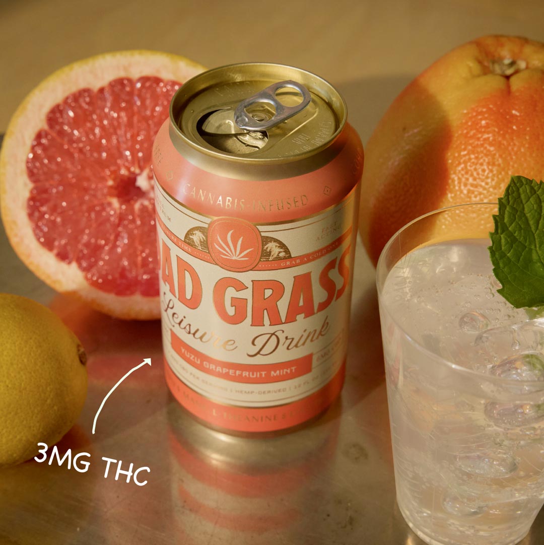 Dad Grass THC Drink - Yuzu Grapefruit Mint