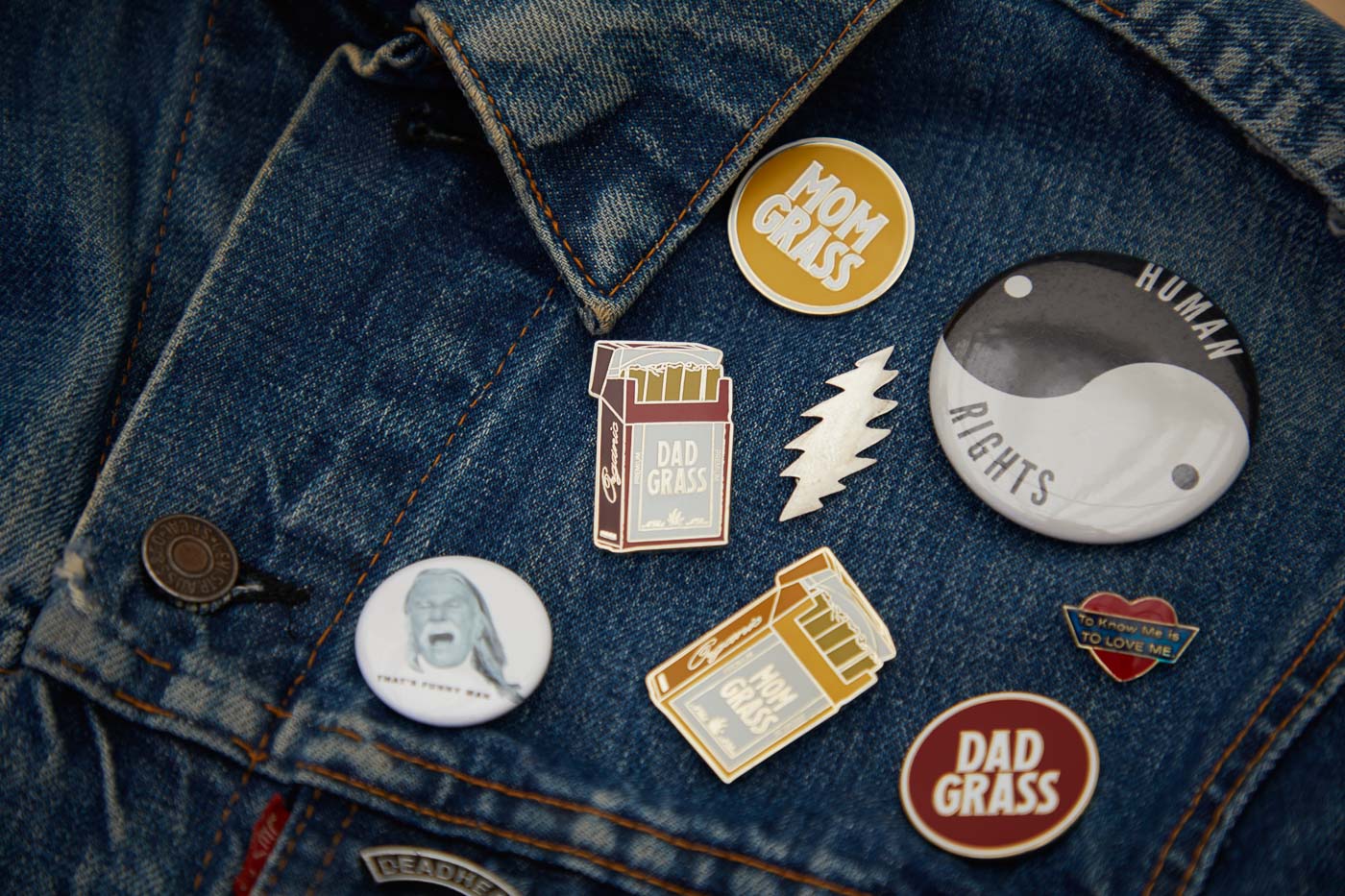 Dad Grass Pack Pin Best Sales Price - Merch & Accesories