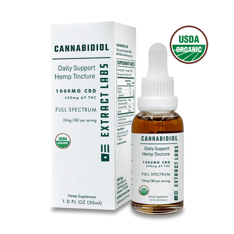 Extract Labs Organic CBD Oil | Daily Support