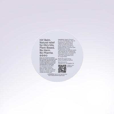 Hit! Balm Daily Relief I Arnica+Comfrey for Cooling Recovery - 2 OZ Best Sales Price - CBD