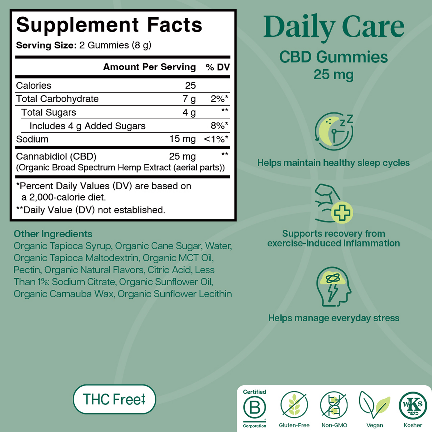 Charlotte's Web Daily Care THC-Free CBD Gummies