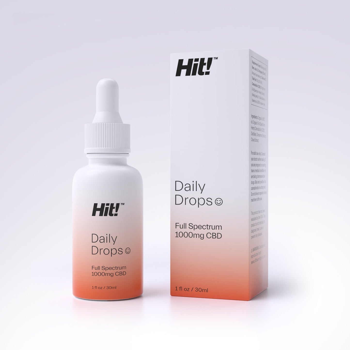 Hit! Daily Drops 1000mg CBD Oil - Unflavored Best Sales Price - CBD
