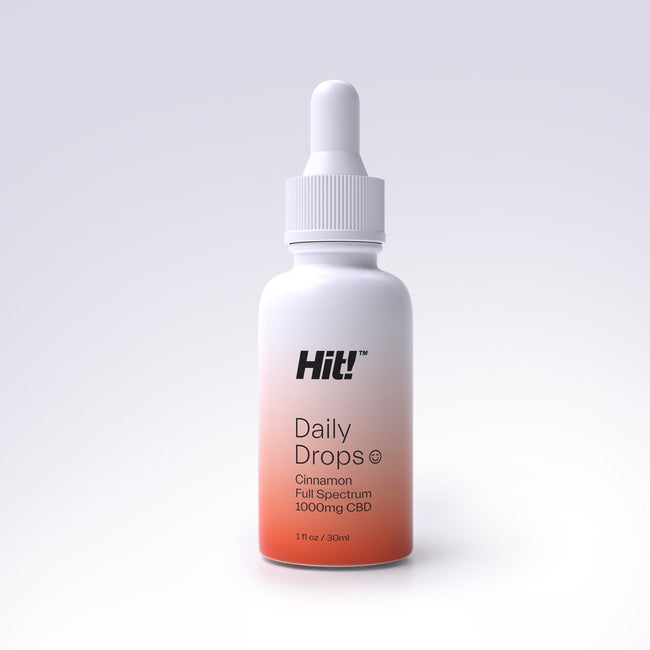 Hit! Daily Drops 1000mg CBD Oil - Cinnamon Best Sales Price - CBD