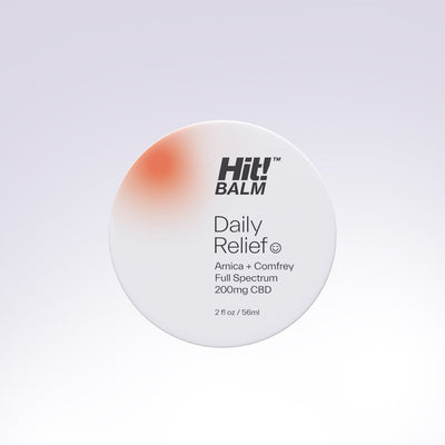 Hit! Balm Daily Relief I Arnica+Comfrey for Cooling Recovery - 2 OZ Best Sales Price - CBD