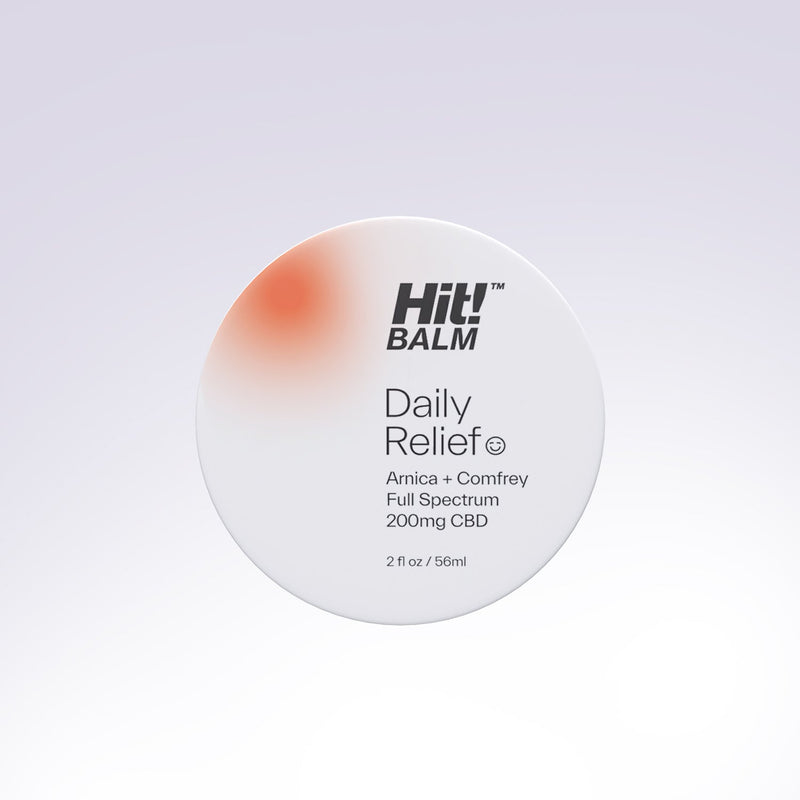 Hit! Balm Daily Relief I Arnica+Comfrey for Cooling Recovery - 2 OZ Best Sales Price - CBD