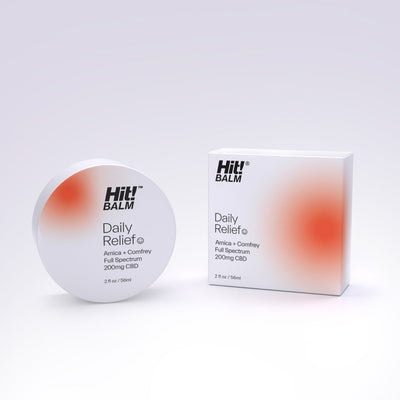 Hit! Balm Daily Relief I Arnica+Comfrey for Cooling Recovery - 2 OZ Best Sales Price - CBD