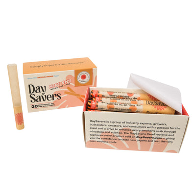 DaySavers Minis Natural Brown Artisan Pre Rolled Tubes - 20 Pack Best Sales Price - Pre Rolls
