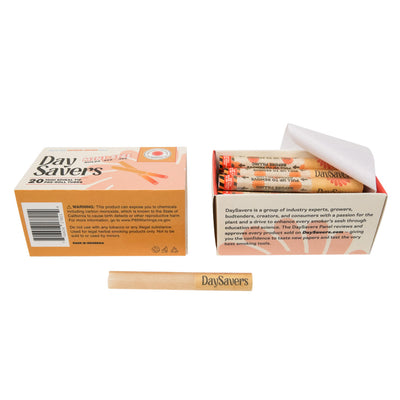 DaySavers Minis Natural Brown Artisan Pre Rolled Tubes - 20 Pack Best Sales Price - Pre Rolls