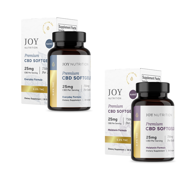 Joy Organics Day & Night CBD Softgels