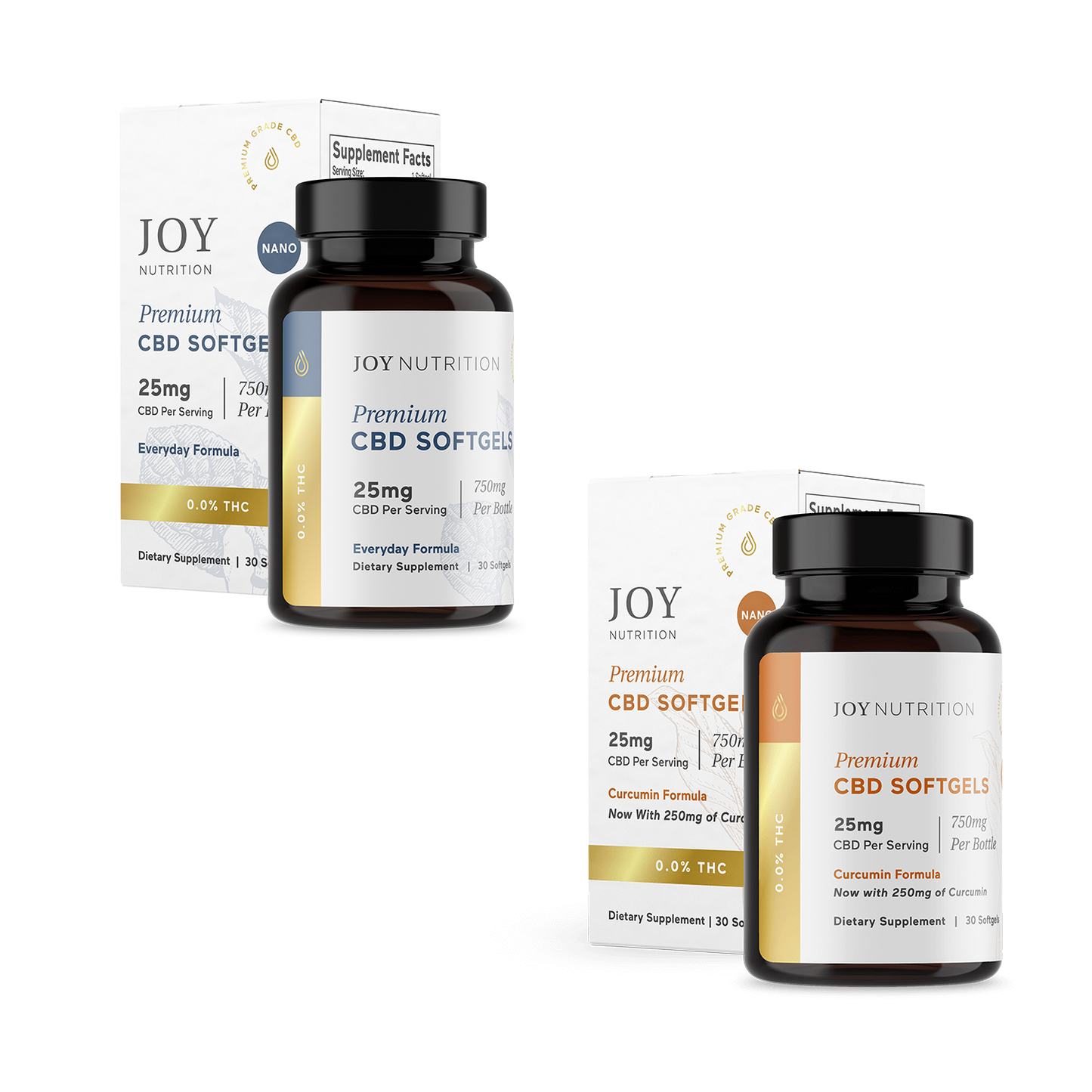 Joy Organics Day & Night Relief CBD Softgels