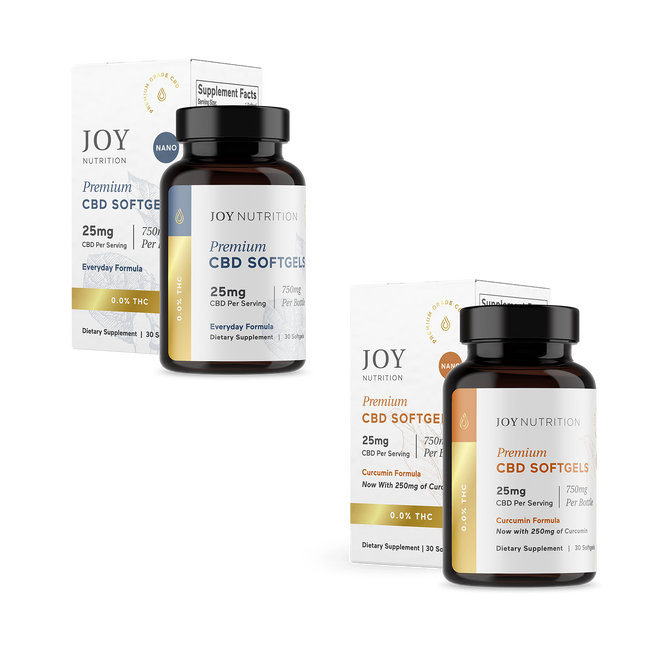 Joy Organics Day & Night Relief CBD Softgels