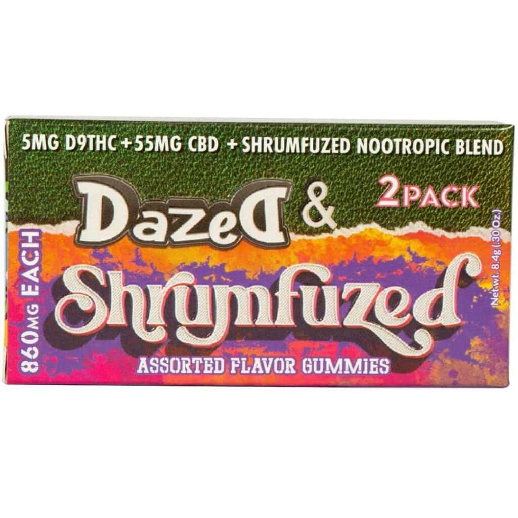 Dazed & Shrumfuzed Delta-9 + Nootropics 2ct Assorted Gummies