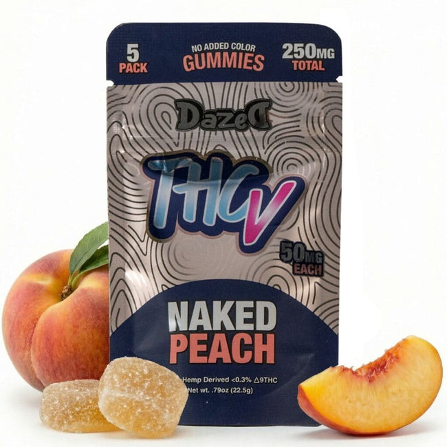 Dazed THCV Gummies 5ct – Naked Peach