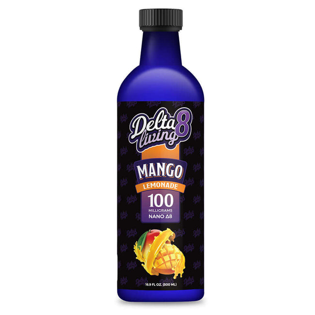 CBD Living | Mango Lemonade Delta 8 Drink 100mg Best Sales Price - Edibles