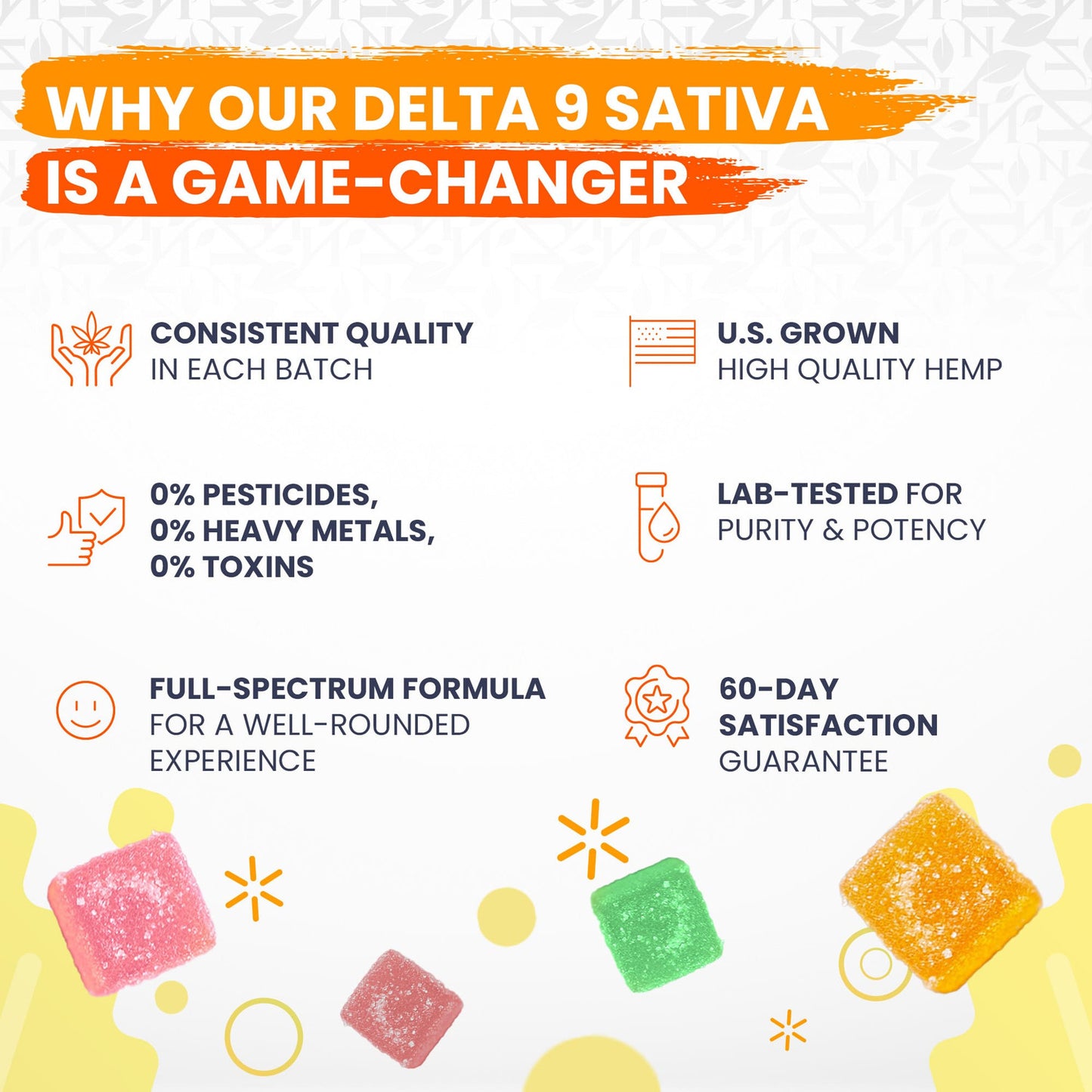 A Gift From Nature DELTA 9 GUMMIES - 30CT True Blue 810mg (15mg ea.) – SATIVA