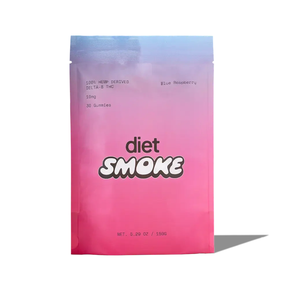 Diet Smoke Blue Raspberry Gummies