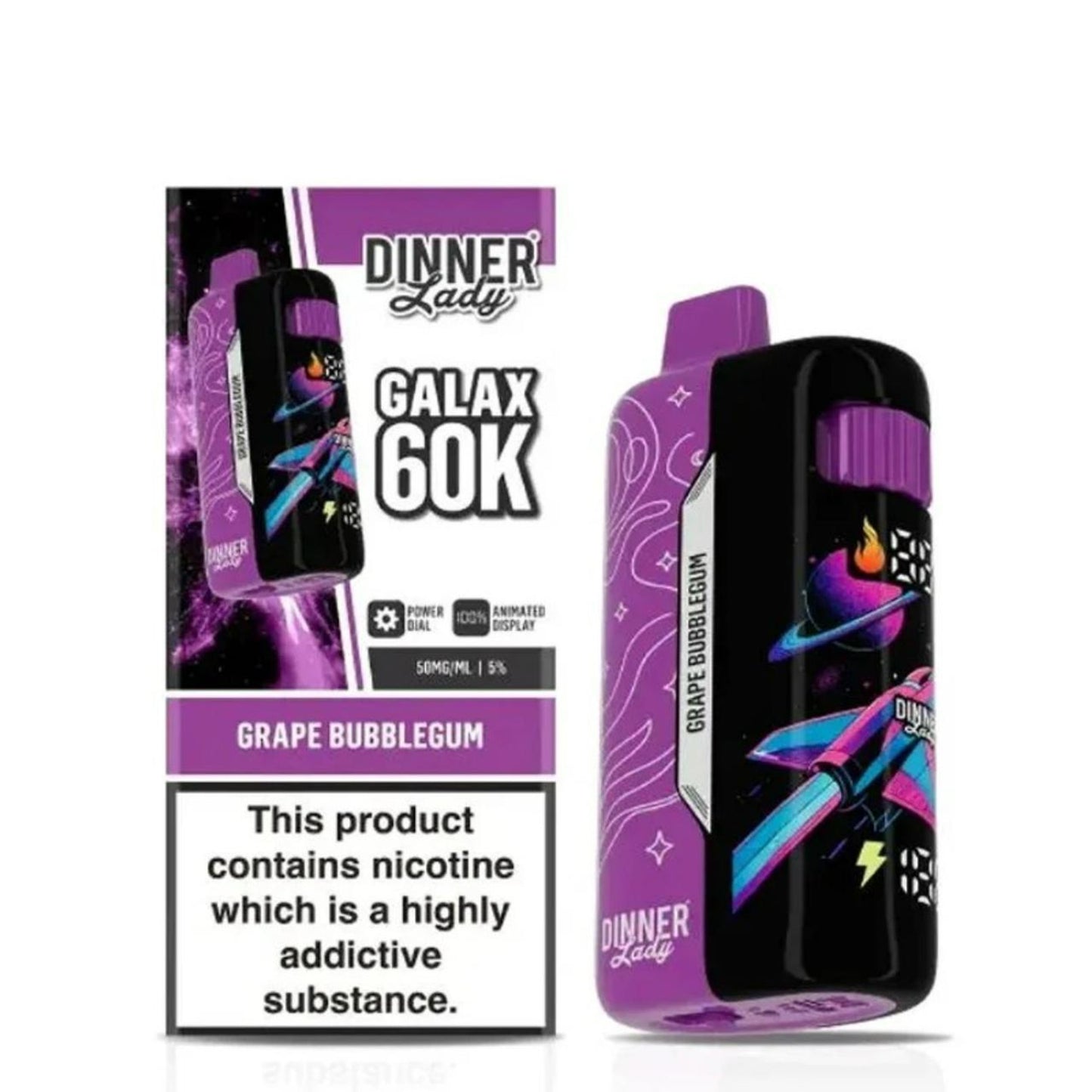 Dinner Lady Galax Disposable (60000 Puffs)