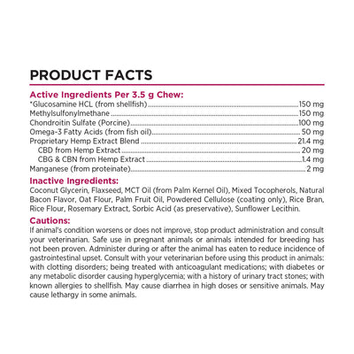 Paw CBD Broad Spectrum CBD Dog Hip + Joint Chews Best Sales Price - Pet CBD