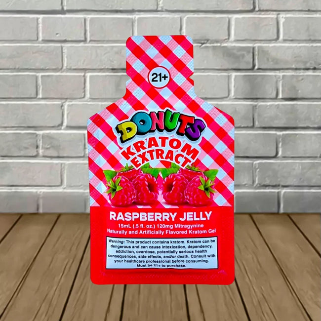 Donuts Raspberry Jelly Kratom Extract Gel Pouch 120mg