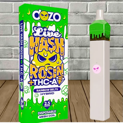 Dozo Live Hash Rosin + THCa Diamond Disposable 2.5g Best Sales Price - Vape Pens