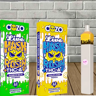 Dozo Live Hash Rosin + THCa Diamond Disposable 2.5g Best Sales Price - Vape Pens