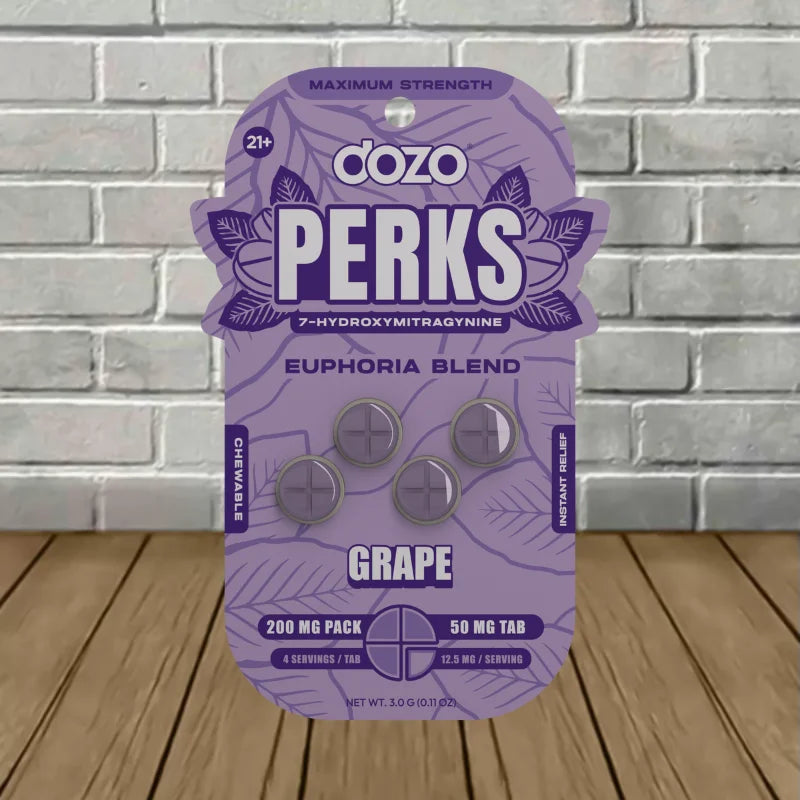 Dozo PERKS Extra Strength 7-OH Extract Tablets Full Case (10ct)