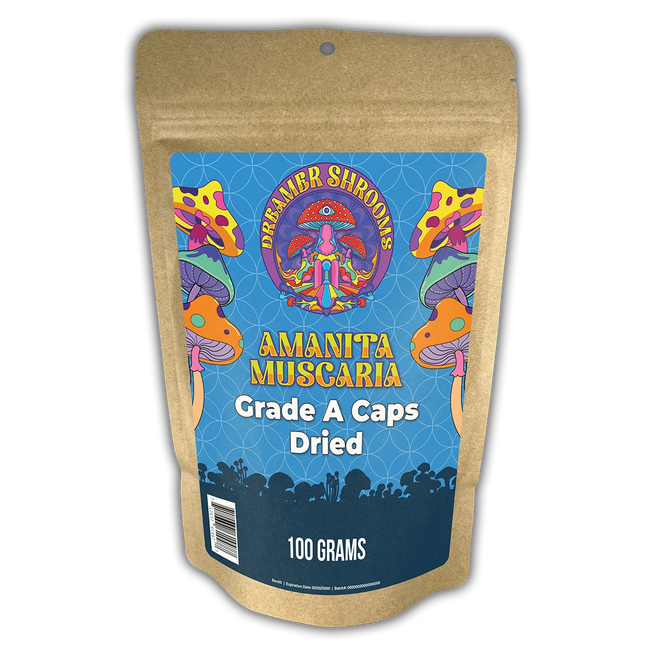 Amanita Muscaria Grade A Caps Dried