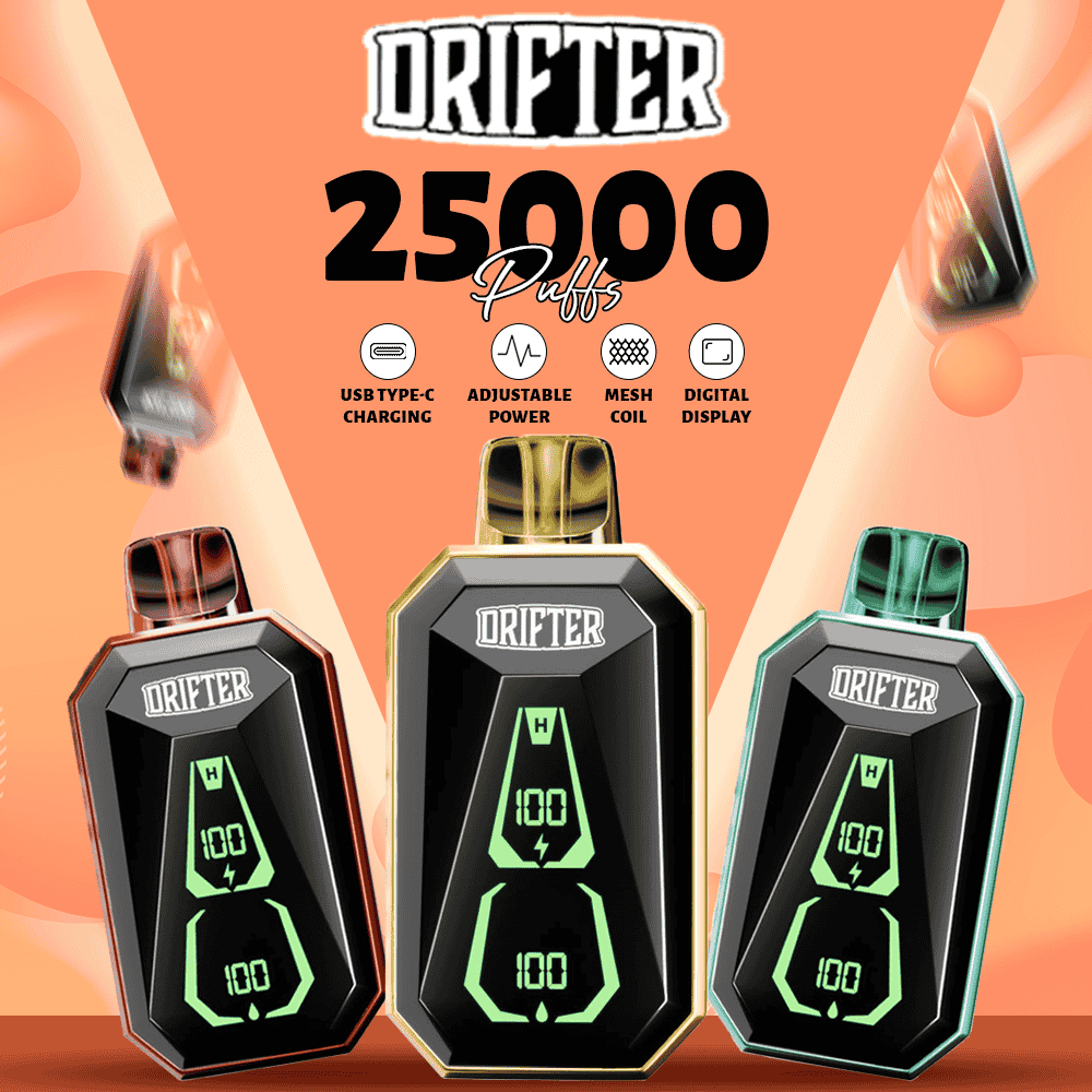 Drifter Bar Disposable (25000 Puffs) - Buy 1 Get 1 Free