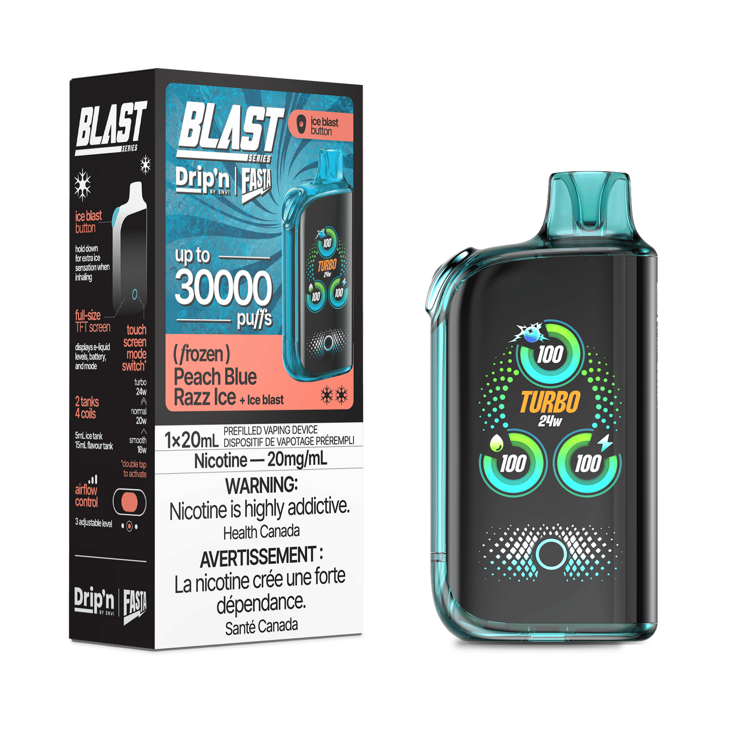 Drip'n × Fasta Blast 30K Puffs Disposable